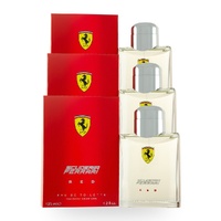 Ferrari Scuderia Red Eau De Toilette EDT Spray 125ml Pack of 3