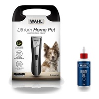 Wahl Lithium Home Pet Cord/Cordless Clipper + Blade Oil Care Kit