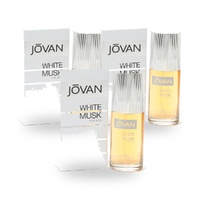 Jovan White Musk for Men Eau De Cologne EDC Spray 88ml Pack of 3