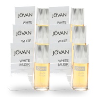 Jovan White Musk for Men Eau De Cologne EDC Spray 88ml Pack of 6