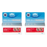 Dermal Therapy Heel Balm Platinum 75g Pack of 2