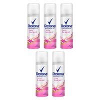 Rexona Antiperspirant Aerosol Deodorant Sexy Bouquet 50mL Pack of 5