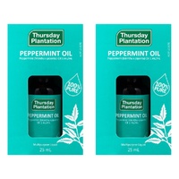 Thursday Plantation 100% Pure Peppermint Oil 25mL Pack of 2