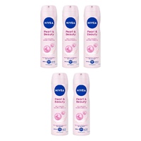 NIVEA Pearl & Beauty 72H Anti-Perspirant 150mL Pack of 5