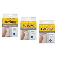 Futuro Compression Basics Knee Support Medium Pack of 3