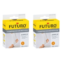 Futuro Compression Basics Ankle Support Small Pack of 2
