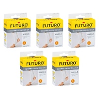 Futuro Compression Basics Ankle Support Small Pack of 5