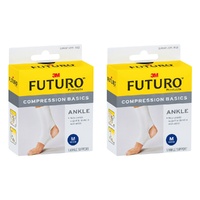 Futuro Compression Basics Ankle Support Medium Pack of 2