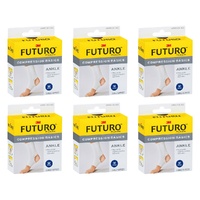 Futuro Compression Basics Ankle Support Medium Pack of 6