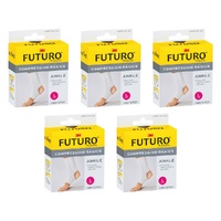 Futuro Compression Basics Ankle Support Large Pack of 5