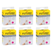 Futuro Compression Basics Ankle Support Large Pack of 6