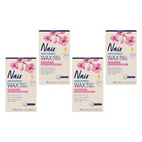 Nair Sensitive Large Wax Strips 40 Pack Bundle of 4