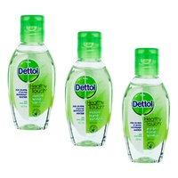 Dettol Healthy Touch Instant Hand Sanitiser Aloe Vera 50mL Pack of 3
