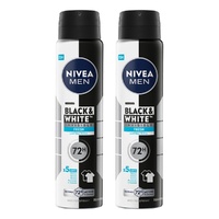 Nivea Men Black & White Fresh 72H Anti-Perspirant 250mL Pack of 2