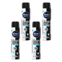 Nivea Men Black & White Fresh 72H Anti-Perspirant 250mL Pack of 4