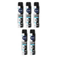 Nivea Men Black & White Fresh 72H Anti-Perspirant 250mL Pack of 5