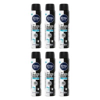 Nivea Men Black & White Fresh 72H Anti-Perspirant 250mL Pack of 6