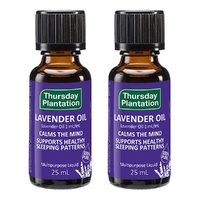 Thursday Plantation Lavender Oil Calms the Mind 25mL Pack of 2