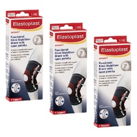 Elastoplast Sport Functional Knee Brace Large Pack of 3