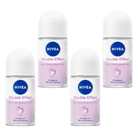 Nivea Double Effect Violet Senses Roll-On 50mL Pack of 4