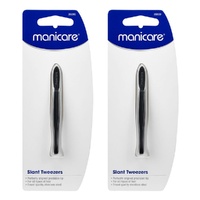 Manicare Slant Tweezers x 3 Bundle of 2