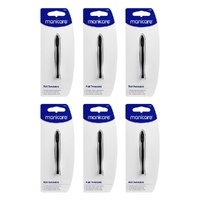 Manicare Flat Tweezers x 3 Bundle of 6
