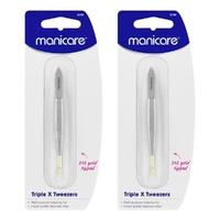 Manicare Tweezer Triple X Gold Tip x 3 Bundle of 2