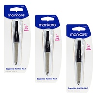 Manicare Sapphire Nail File No. 1 x 3 Bundle of 3