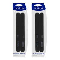 Manicare Nail Shapers Coarse/Medium 175mm 2 Pack x 3 Bundle of 2