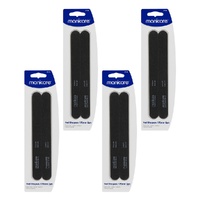 Manicare Nail Shapers Coarse/Medium 175mm 2 Pack x 3 Bundle of 4