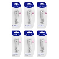 Manicare Toenail Clippers With Catcher and Nail File x 3 Bundle of 6