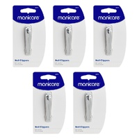 Manicare Nail Clippers, With Nail File Pack of 5