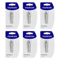 Manicare Nail Clippers, With Nail File Pack of 6