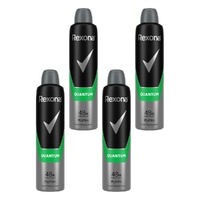 Rexona Men Antiperspirant Aerosol Quantum 250mL Pack of 4