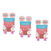 Gillette Venus Comfortglide White Tea Disposable Razor 2 Pack Bundle of 3