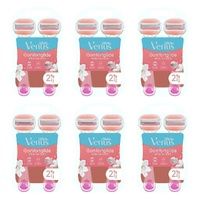 Gillette Venus Comfortglide White Tea Disposable Razor 2 Pack Bundle of 6