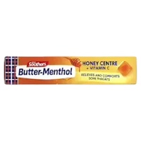 Allens Butter Menthol Stick Honey 40g Soothing Throat Candy