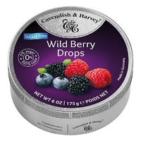 Cavendish & Harvey Tin Sweets 175g Sugar Free Wild Berry