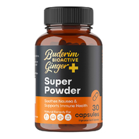 Buderim Ginger Bioactive Ginger Plus Super Powder Capsules Jar of 30