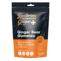 Buderim Ginger Bioactive Ginger Plus Gummie Bears 150gm
