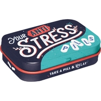 Nostalgic Art Your Anti Stress Pills Novelty Mint Tin Box With Mints 34g