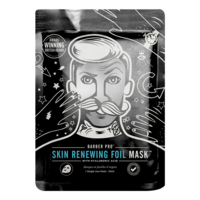 Barber Pro Skin Renewing Foil Mask Hyaluronic Acid & Q10 Mens Skin Care