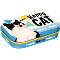 Nostalgic Art Happy Cat Pills Novelty Mint Tin Box With Mints 34g