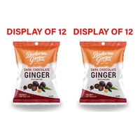 Buderim Ginger Dark Chocolate Ginger 40g Counter Display of 12 Bundle of 2