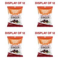 Buderim Ginger Dark Chocolate Ginger 40g Counter Display of 12 Bundle of 4