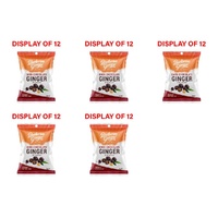 Buderim Ginger Dark Chocolate Ginger 40g Counter Display of 12 Bundle of 5