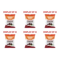Buderim Ginger Dark Chocolate Ginger 40g Counter Display of 12 Bundle of 6