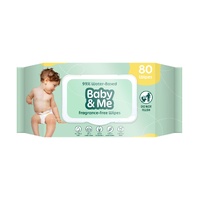 Baby & Me Fragrance-Free Baby Wipes 80 Pack