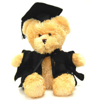 Teddy And Friends Brown Bear Graduation 15cm Stuffed Toy 