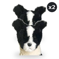 Teddy & Friends Border Collie 24cm Pack of 2